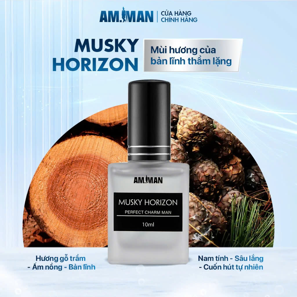 Nước Hoa Nam AM.MAN - Hương Gỗ Hương Gió Biển Hương Rừng Lịch Lãm Sang Trọng Hương Thơm Cuốn Hút L