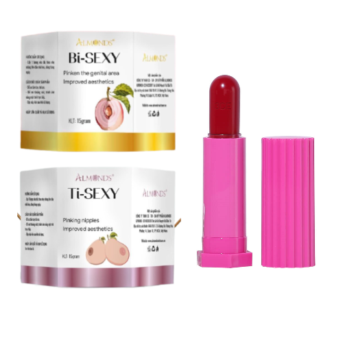 Bộ Đôi Kem Làm Hồng Nhữ Hoa Và Cùng Kín Almonds - Tặng Kèm Son Môi 3Ce Love Màu Ngẫu Nhiên (3Sp)