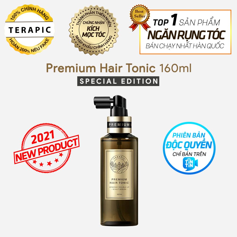 [Hcm]New 2021 - Tinh Dầu Mọc Tóc Terapic Premium Hair Tonic Synergy Double Up 160Ml (Bản Đặc Biệt) Giúp Mọc Tóc Cực Nhanh