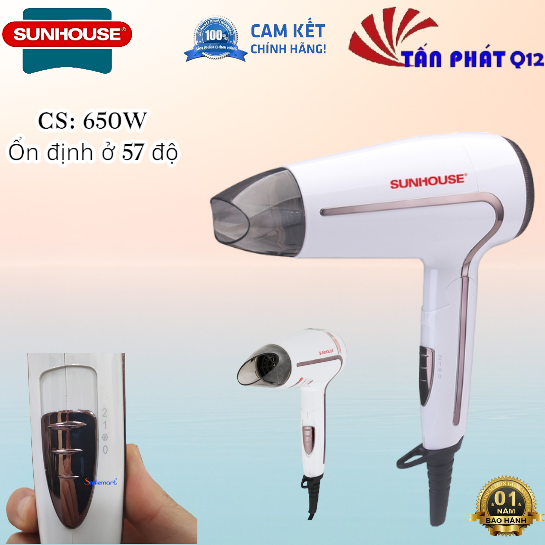 Máy sấy tóc nónglạnh Sunhouse SHD2308W