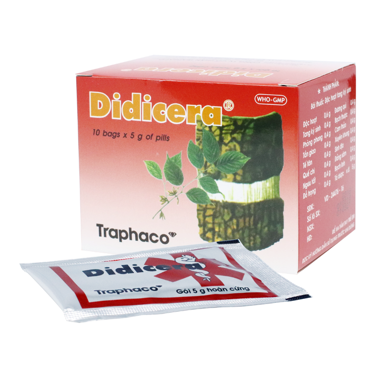 DIDICERA - Mạnh khớp cường gân tiêu trừ phong thấp hộp 10 gói