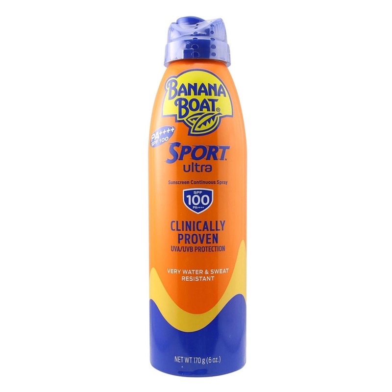 Chai xịt chống nắng thể thao Banana Boat Sport SPF100 (90ml) Made in USA