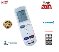 Remote Điều khiển thay thế điều hòa máy lạnh Asanzo 1&2 chiều Inverter- Hàng tốt mới  100% Tặng kèm Pin!!!
