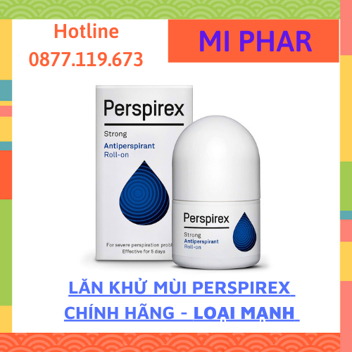 [Hcm][ Strong - Người Nặng Mùi] Lăn Khử Mùi Perspirex Loại Mạnh (Nặng Mùi) 20 Ml Nhập Khảu Đan Mạch - Miphar