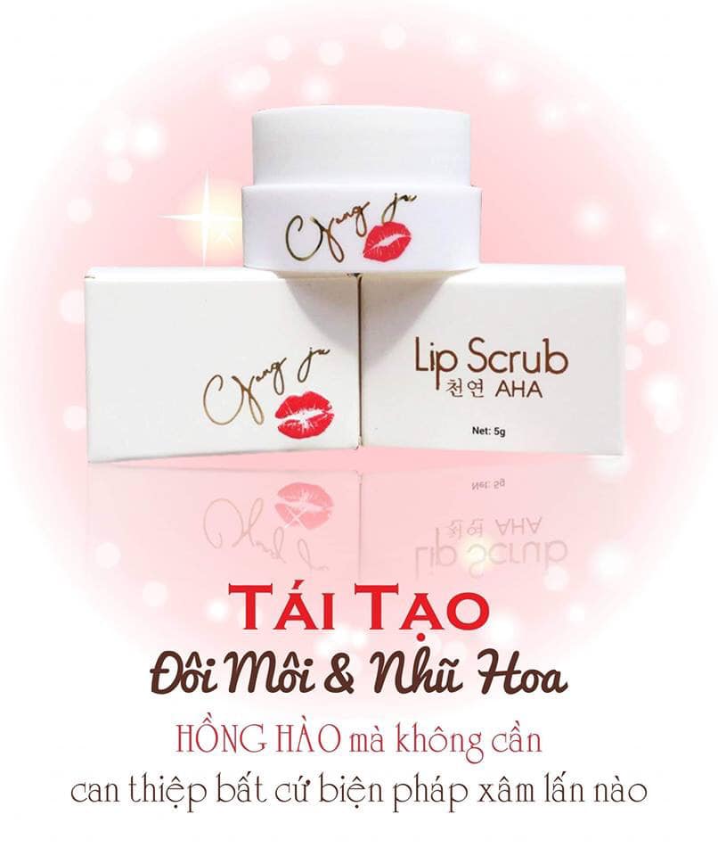 Combo 2 Ủ Hồng Môi Nhũ Hoa Gong Ju Lip Scrub Aha Hàn Quốc Khủ Thâm Dưỡng Ẩm