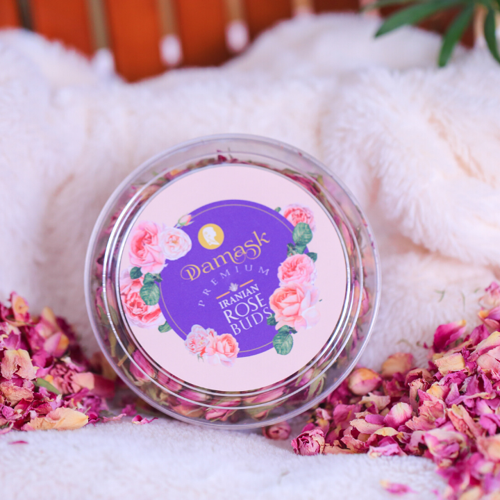 Cánh Hồng Khô Damask Pha Trà Thả Bồn Tắm - Damask Rose Petals