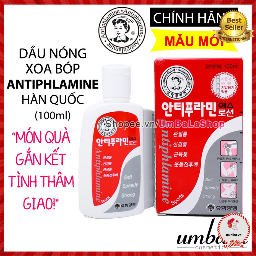 (Date 06.2023) Dầu Nóng Hàn Quốc Antiphlamine (100Ml)