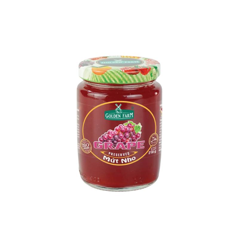 Mứt Golden Farm nhiều mùi hũ 210g - 450g