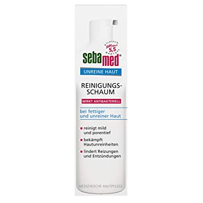 Sữa rửa mặt Sebamed Blemished Skin Cleansing Foam dành cho da nhờn và mụn 150ml – Hàng Đức