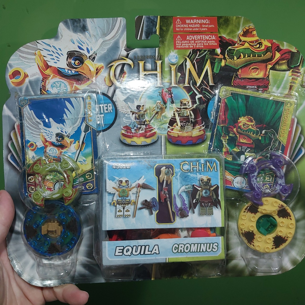 Bộ đồ chơi Lego hoạt hình Sư tử CHIMA đối kháng EQUILA VS CROMINUS kèm thẻ game 1195 6-2