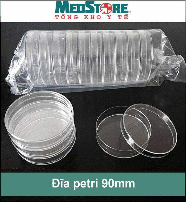 Bộ 10 Đĩa Petri Kích Thước 90Mm 1 Ngăn Trong Suốt Medisafe - Tbyt Medstore