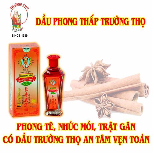 [Hcm]Dầu Xoa Bóp Dầu Phong Thấp Trường Thọ 40Ml