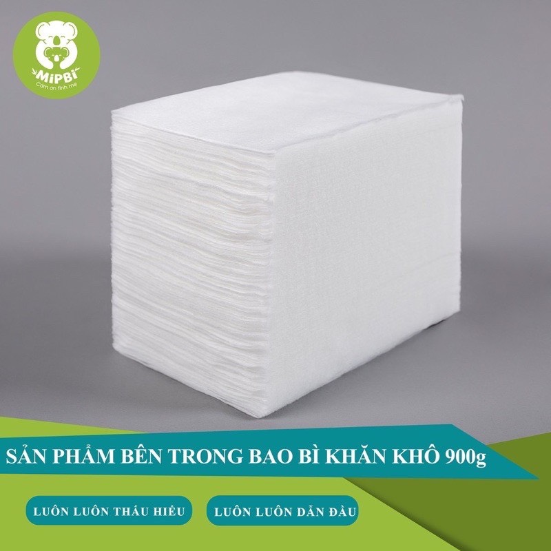 KHĂN VẢI KHÔ ĐA NĂNG DÀNH CHO MẸ VÀ BÉ MIPBI 600gr