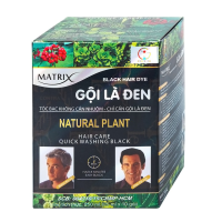 Gội là đen Matrix giúp mái tóc đen tự nhiên che phủ tóc bạc (10 gói x 25ml)