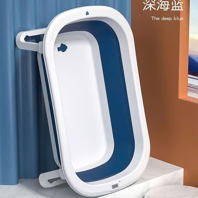 Bồn tắm gấp gọn cho bé chậu tắm cỡ lớn cho bé ngồi bồn tắm trẻ em đồ dùng cho trẻ sơ sinh