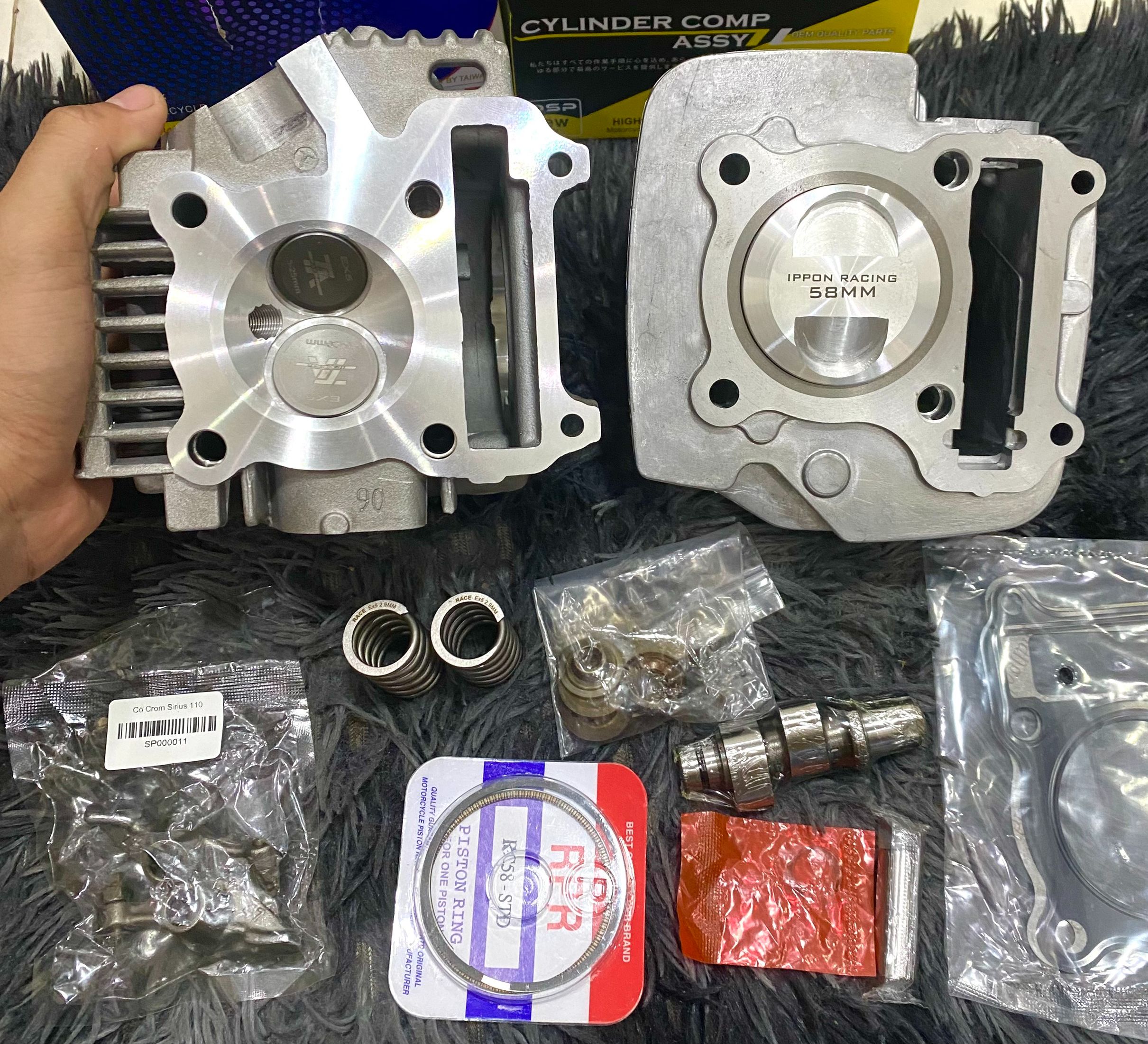 FULL COMBO BỘ ĐẦU LÒNG 54 56 58 CHO SIRIUS JUPITER 110