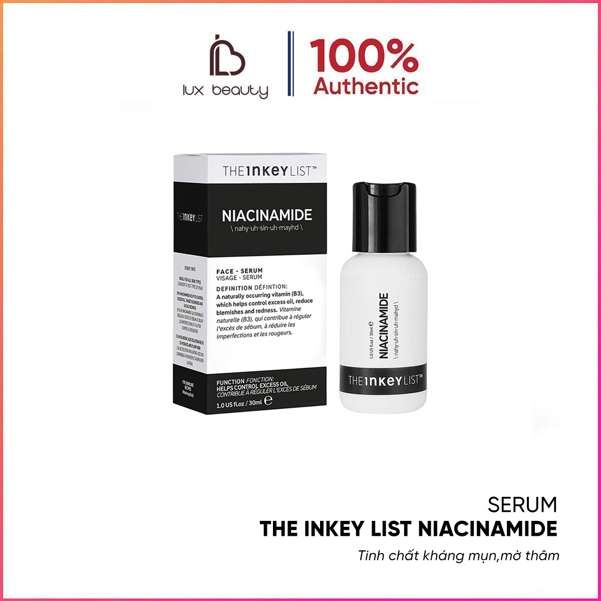 Tinh chất The INKEY List Niacinamide 30ml