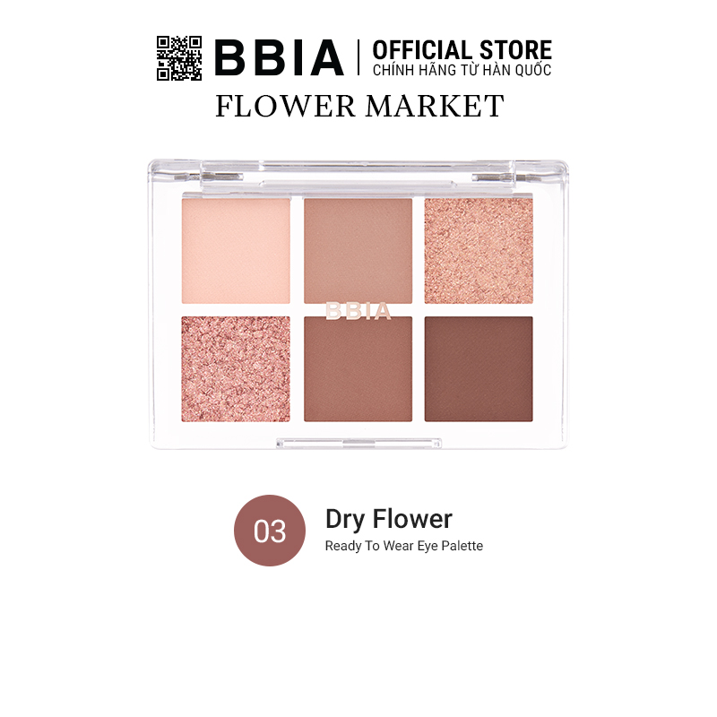 Bảng Phấn Mắt 6 ô dễ tán và bám màu tốt BBIA Ready To Wear Eye Palette 5g