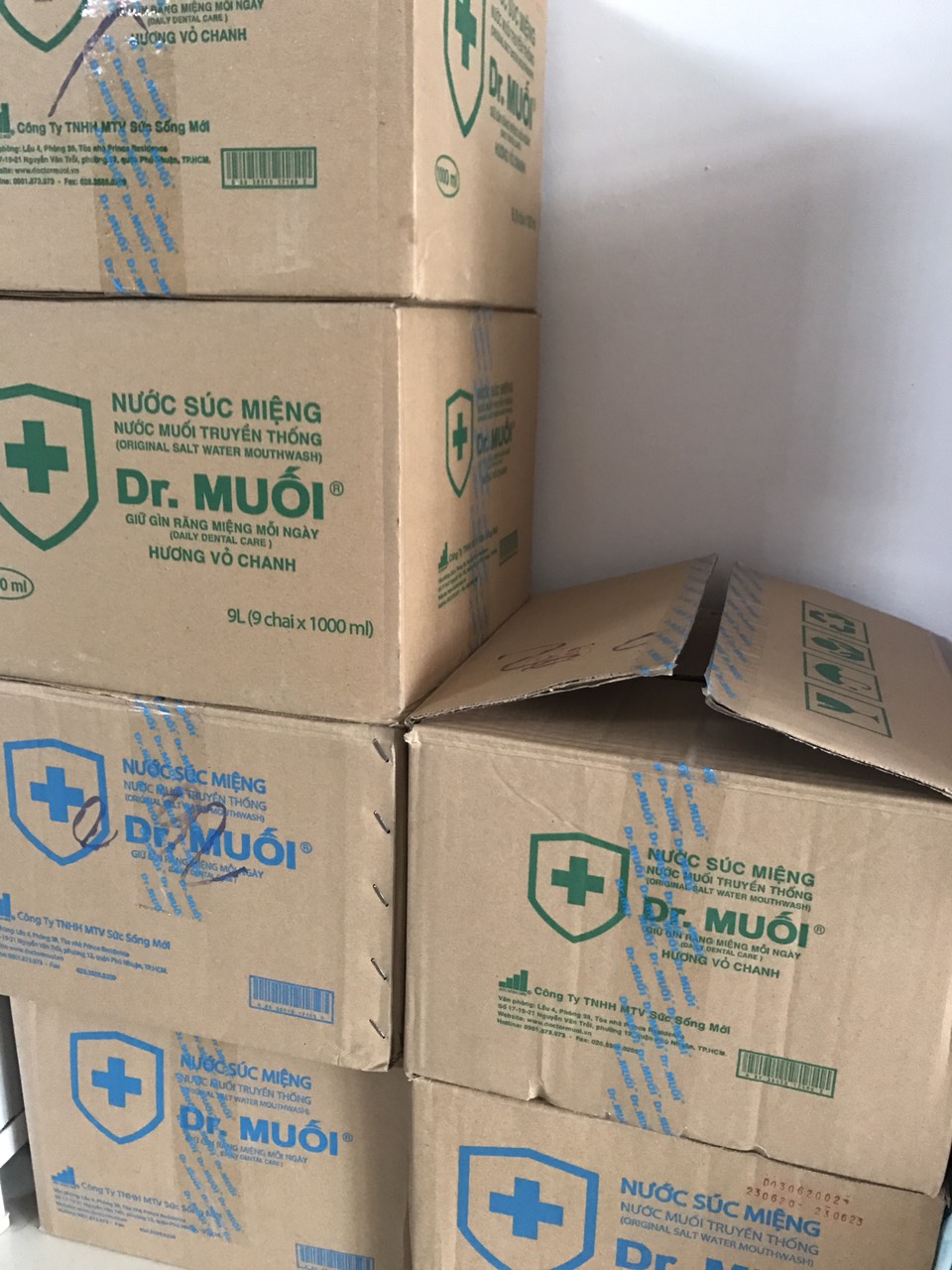 Nước Súc Miệng Dr Muối 1000Ml ( Thùng )