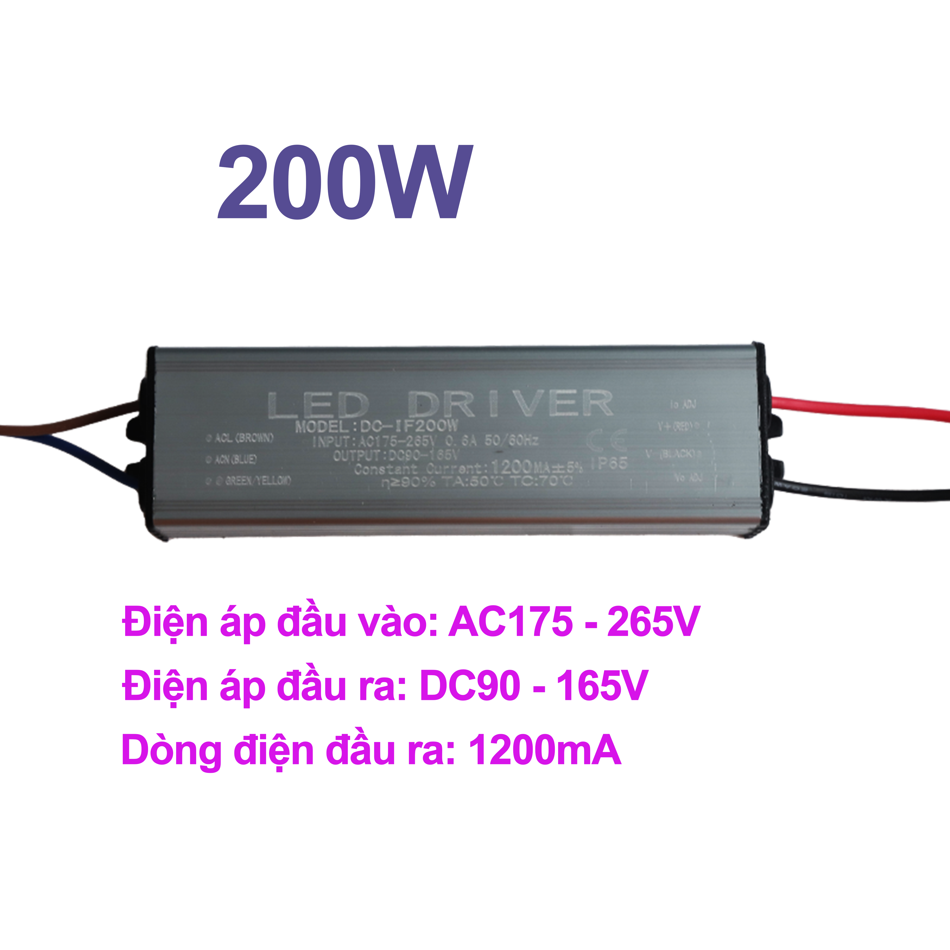 Nguồn đèn Led 50W LED Driver 50W 100W 150W 200W cao áp