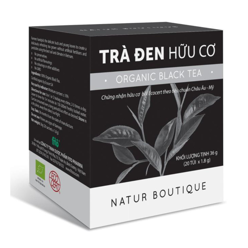 Trà Đen Hữu Cơ 20 Túi Lọc (Organic Black Tea 20 Teabags)