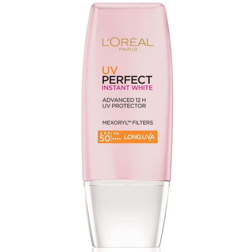 [Hcm]Kem Chống Nắng Bảo Vệ & Dưỡng Da Trắng Sáng Tức Thì Loréal Uv Perfect Rosy/Instant White Spf50 Pa ++++ (30Ml) [Hsd:03/2022]