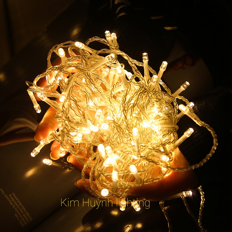 Dây đèn Led fairy loại tốt 10m 100led trang trí Lễ tết ngoài trời decor nhà cửa (cắm điện)
