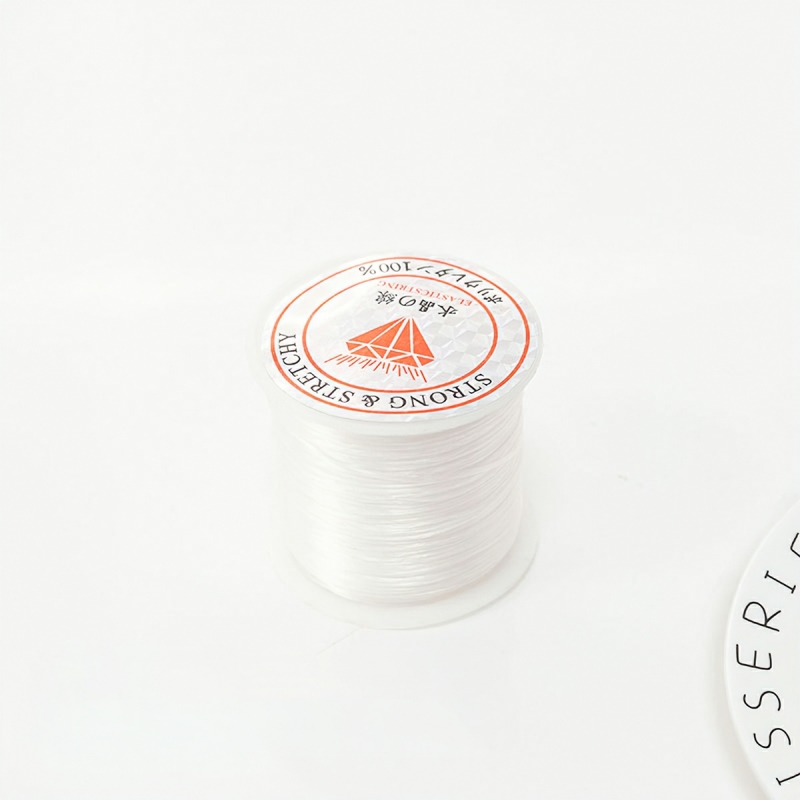 Cuộn Dây Cước Lụa Đàn Hồi 60m Dây Thun Lụa Xỏ Chuỗi Hạt Làm Handmade Trang Sức Thắt Vòng Đồ Thủ Công-HAUSE