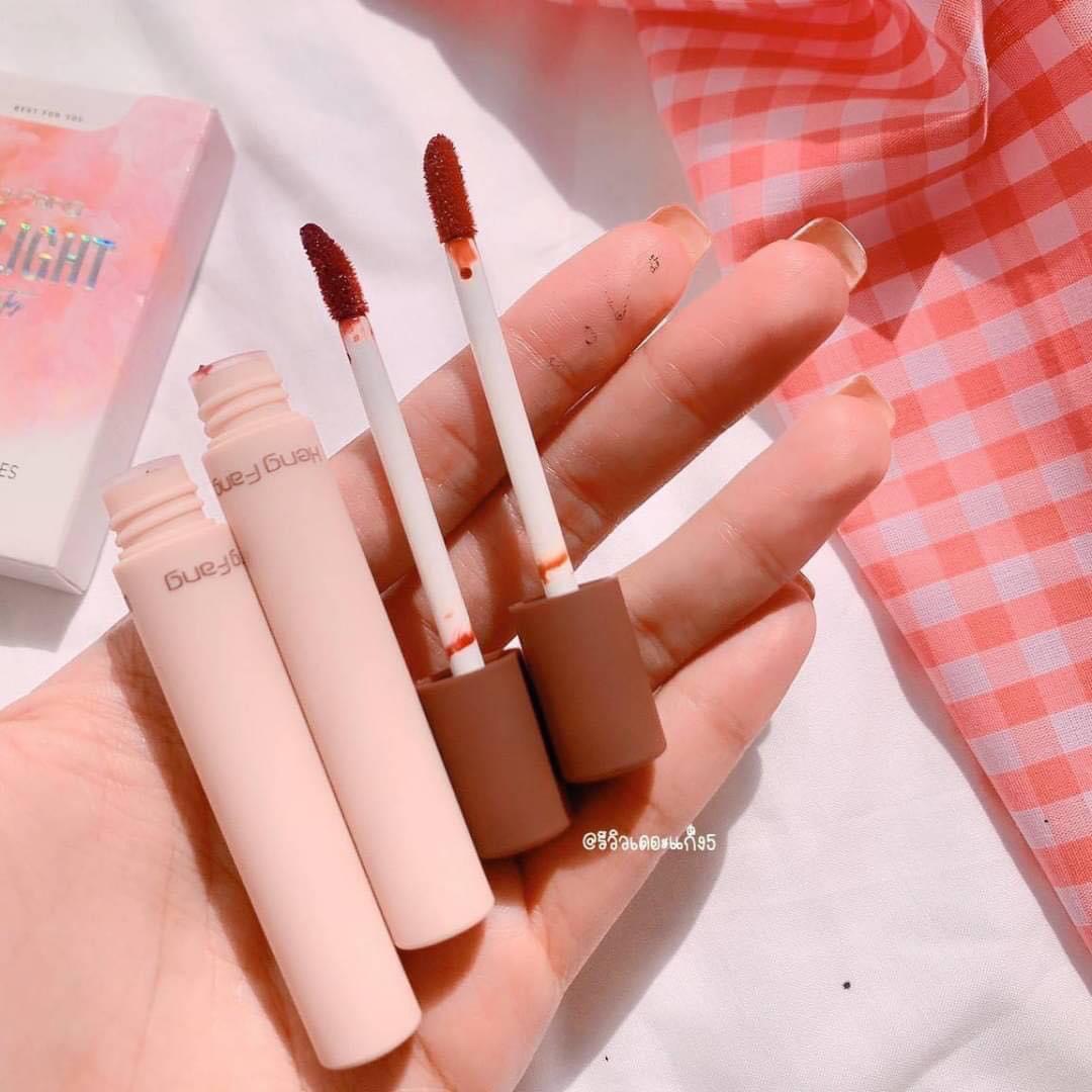 [HCM]Bộ 4 món Fashion Makeup HengFang Pro Light Beauty 2 son kem – 1 mascara – 1 kẻ mắt nước