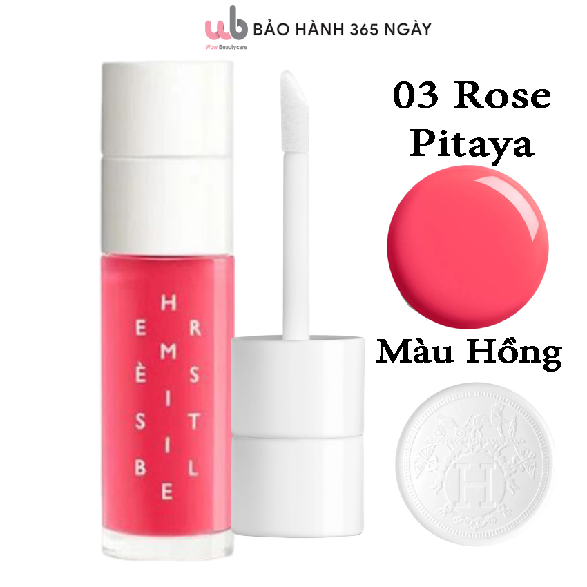 Son dưỡng Hermes 03 Oil Màu hồngRose Pitayadòng Hermès Hermesistible Infused Lip Care OilsLên môi ng