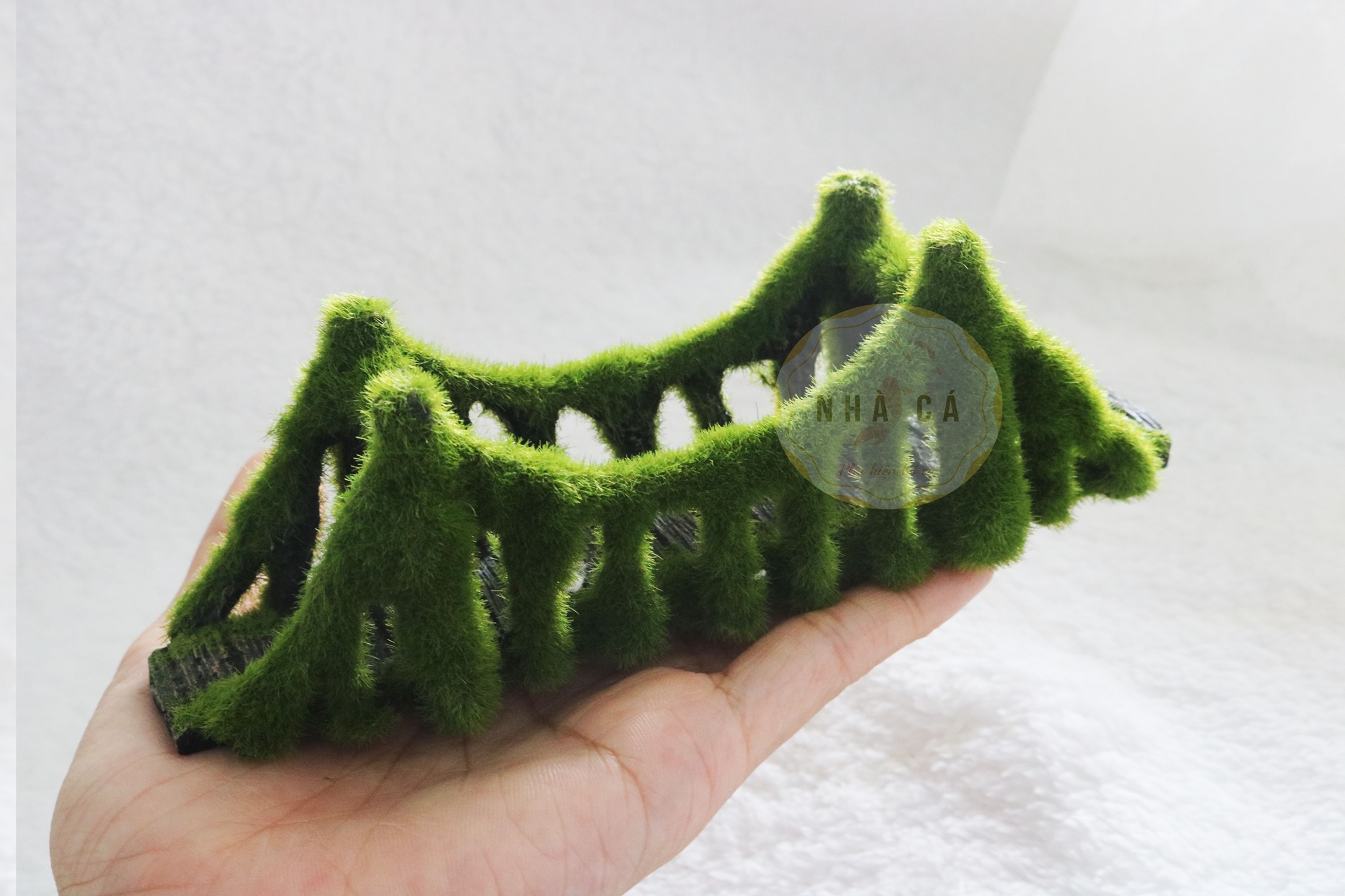 CẦU DÂY TREO GỖ PHỦ RÊU CỰC ĐẸP - TRANG TRÍ TIỂU CẢNH - PHỤ KIỆN HỒ CÁ - TRANG TRÍ THỦY SINH