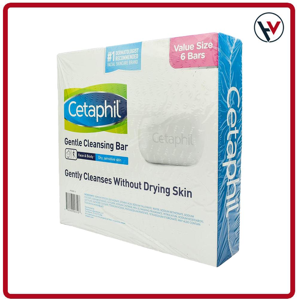 [HCM]LỐC 6 XÀ PHÒNG CETAPHIL GENTLE CLEANSING BAR 127G