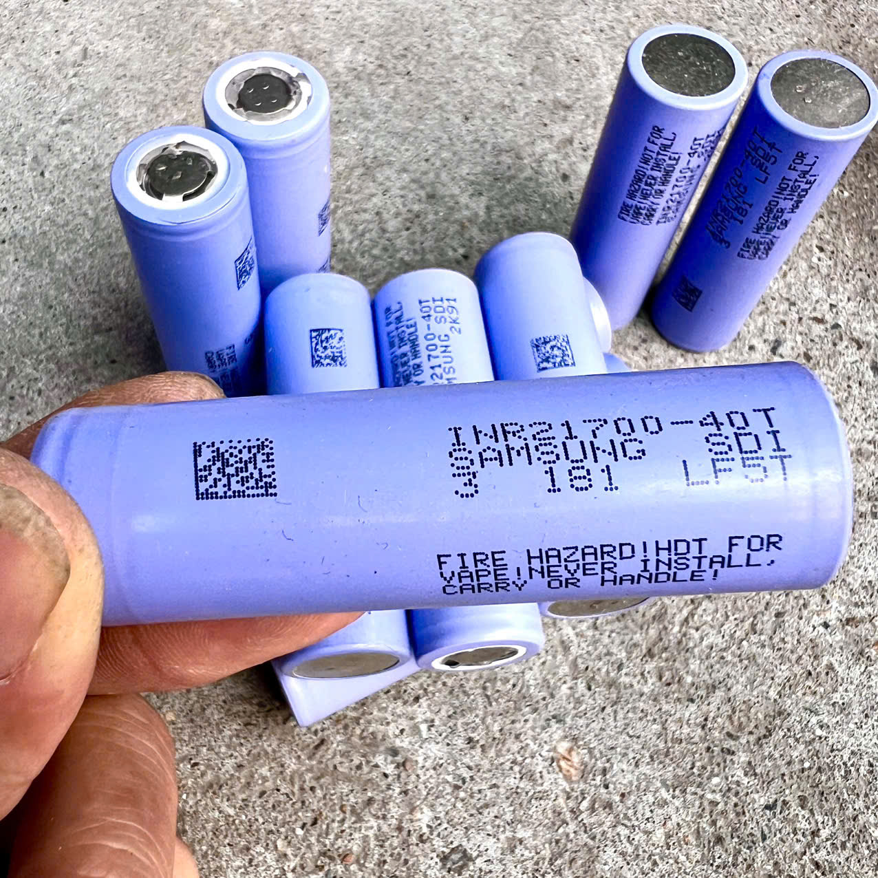 Pin 21700 samsung 40T dung lượng 4000mAh - xả 10C - Tháo khối Chính Hãng samsung