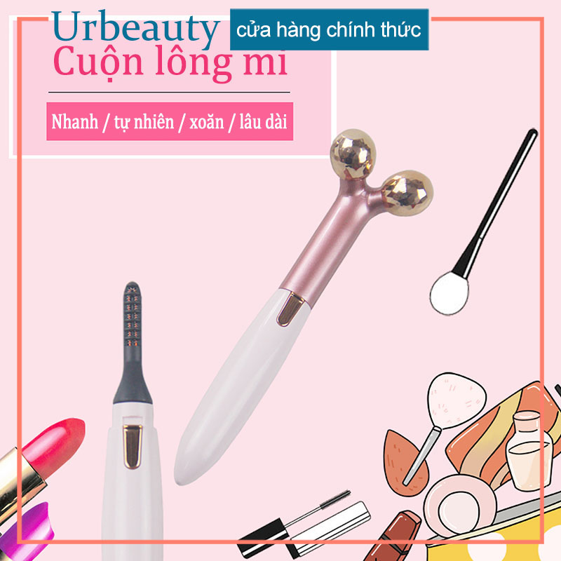 [Hcm]【Urbjmj】 2 Trong 1 Designthe Sự Kết Hợp Hoàn Hảo Giữa Dụng Cụ Uốn Lông Mi Và Con Lăn Massage Mặt ， Dụng Cụ Làm Đẹp Hai Trong Một Kéo Dài Mi Cong Nhanh Nóng，Kẹp Mi Điện Siêu Cong Dụng Cụ Bấm Mi Bằng Pin - Phụ Kiện Trang