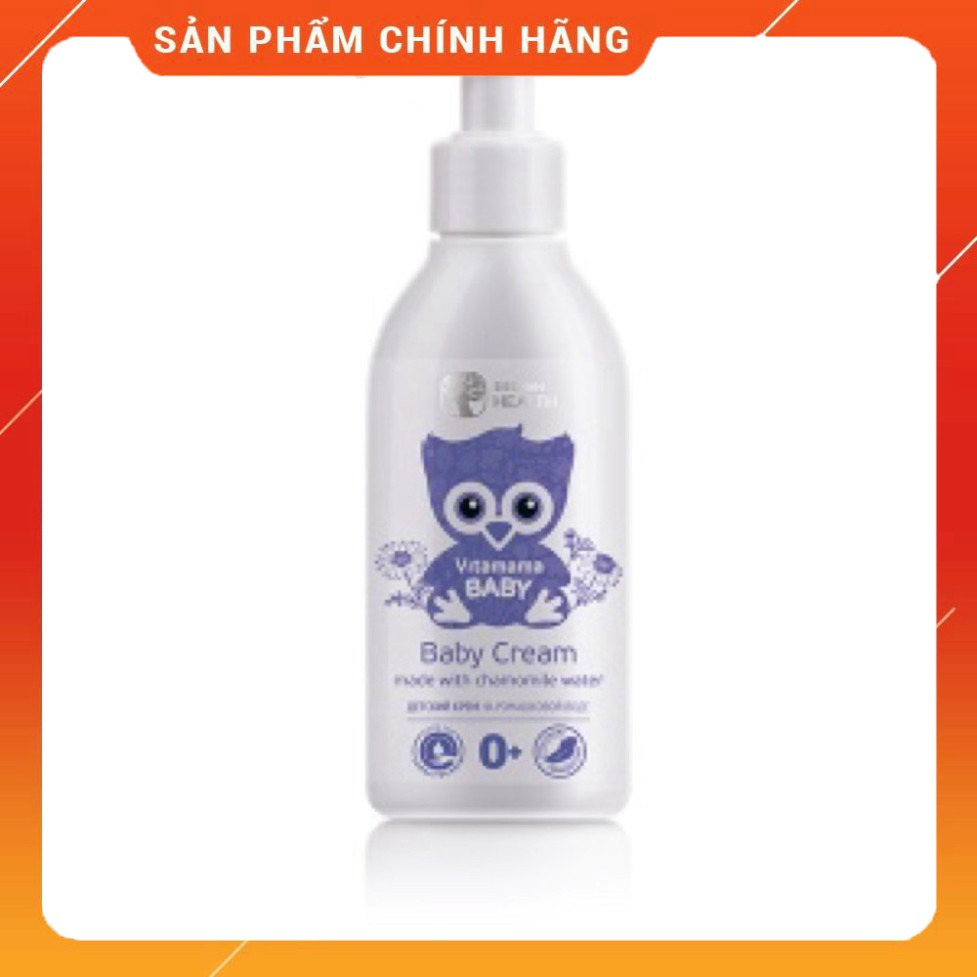 Kem xoa dành cho trẻ em với nước hoa Cúc La mã Vitamama Baby Baby Cream SIBERI made with chamomile water