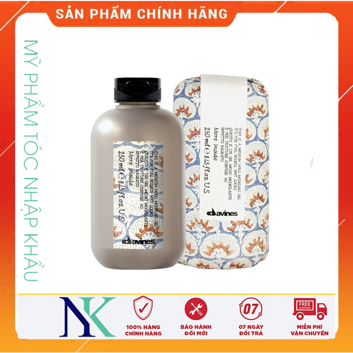 [Hcm]Gel Giữ Nếp Tóc Trung Bình Davines Medium Hold Pliable Paste 250Ml