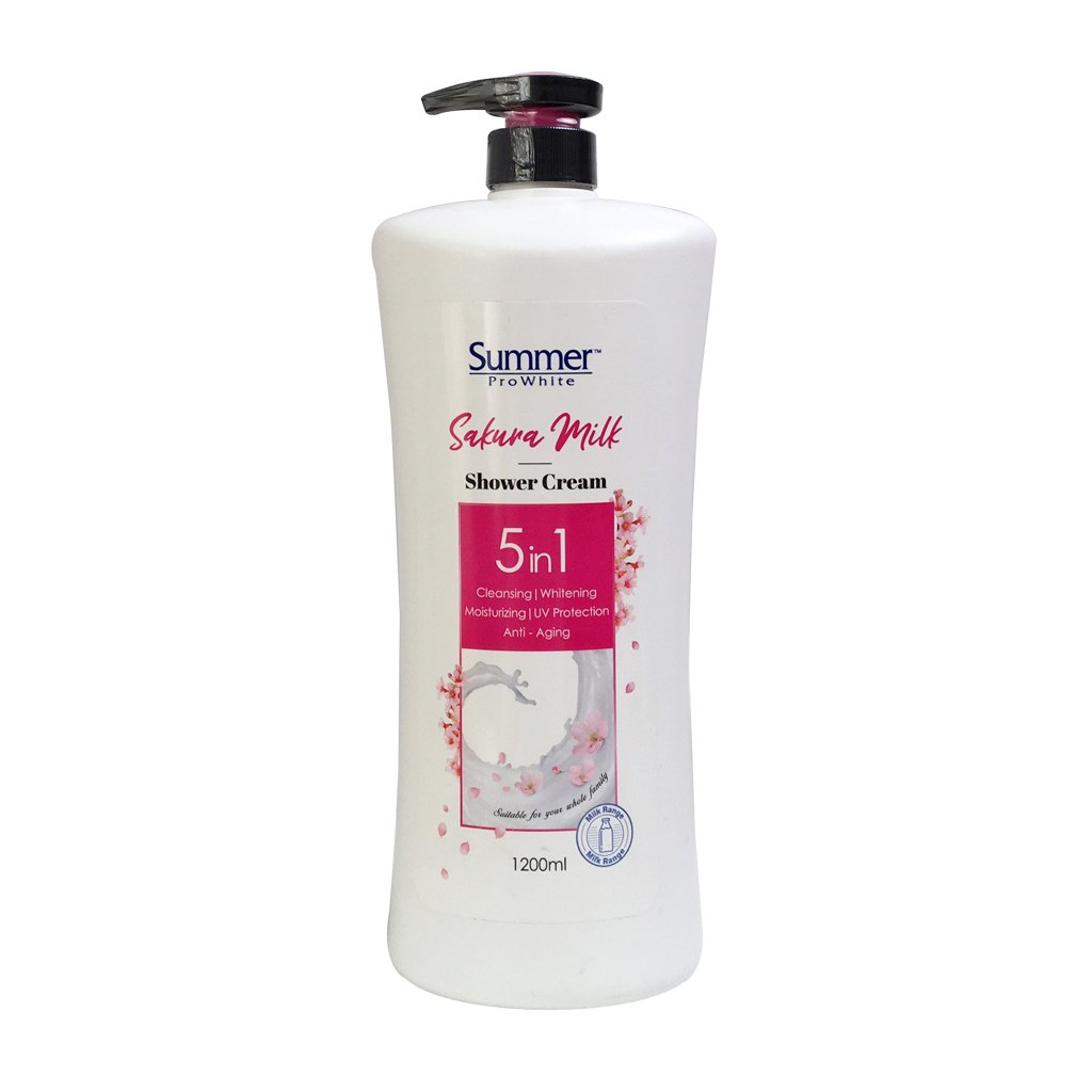 [Hcm][Chính Hãng] Sữa Tắm Trắng Da Summer Prowhite Sakura 5In1 Thái Lan 1200Ml