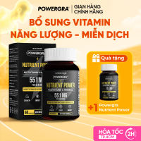 Viên uống bổ sung vitamin tổng hợp và khoáng chất Powergra Nutrient Power - Hộp 60 viên | POWERGRA SUPPLEMENT STORE