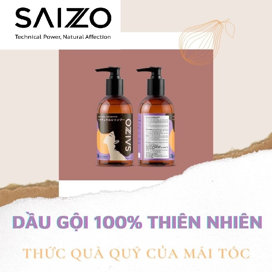 Dầu Gội Đầu Cho Mẹ&Bé 100% Thiên Nhiên Không Bọt - Saizo Japan