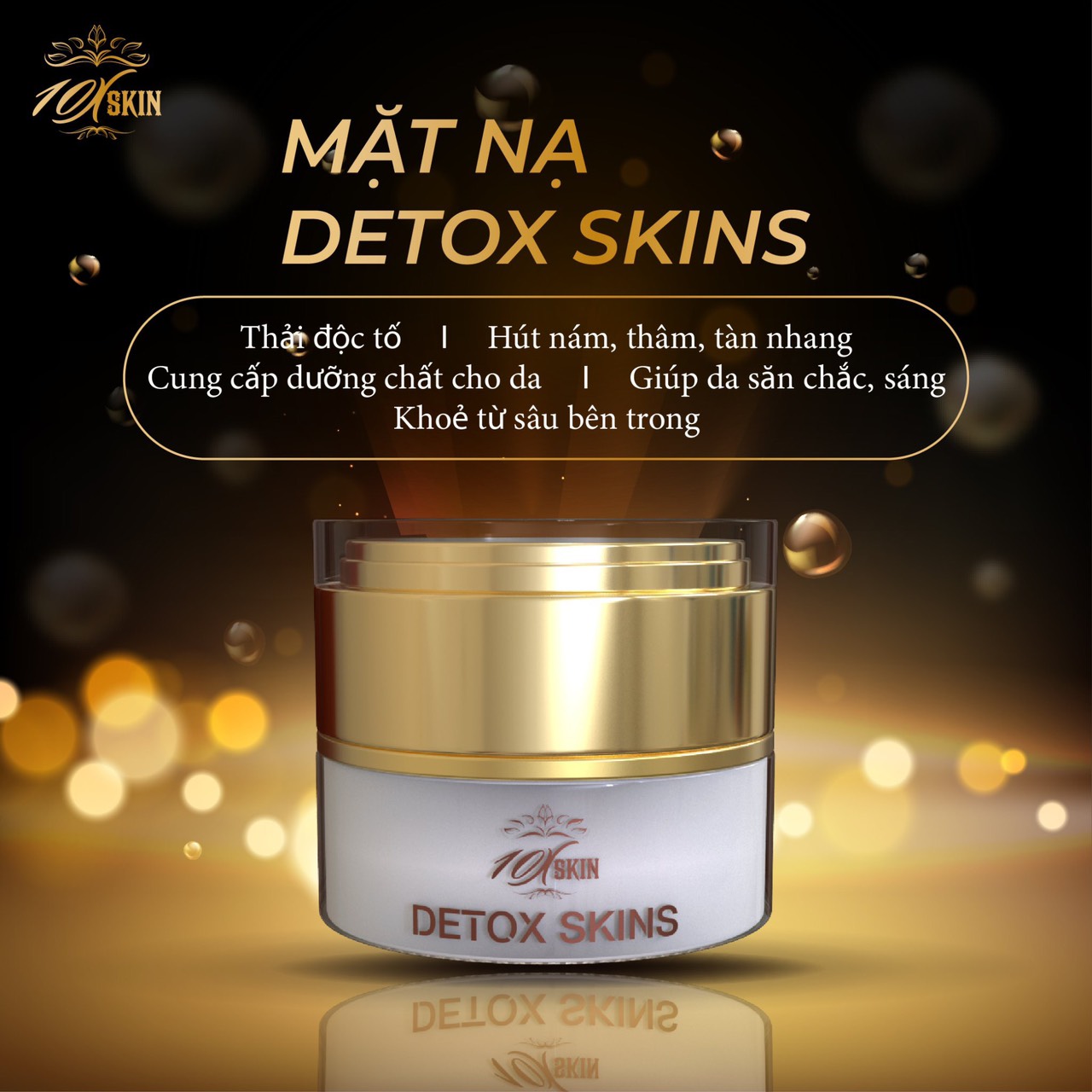 [Chính Hãng] Mặt Nạ Detox Skin Thải Độc Da 10Xskin