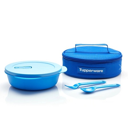 Bộ hộp cơm chia ngăn Tupperware Crystalwave Lunch Set Dùng được lò vi sóng - Tupperware Mall Chợ Lớn