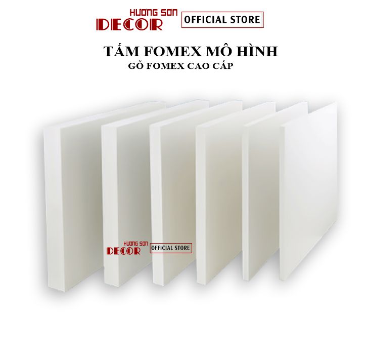 Tấm bìa fomex trắng các loại kích thước làm mô hình trang trí xinh đẹp