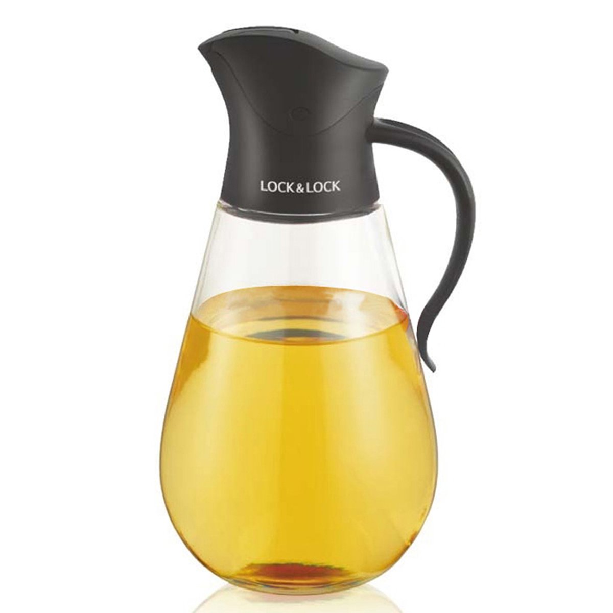 Bình Lock&Lock đựng dầu ăn nước mắm bằng thủy tinh CKO101 550ml - Hàng chính hãng nắp đóng mở tự độn