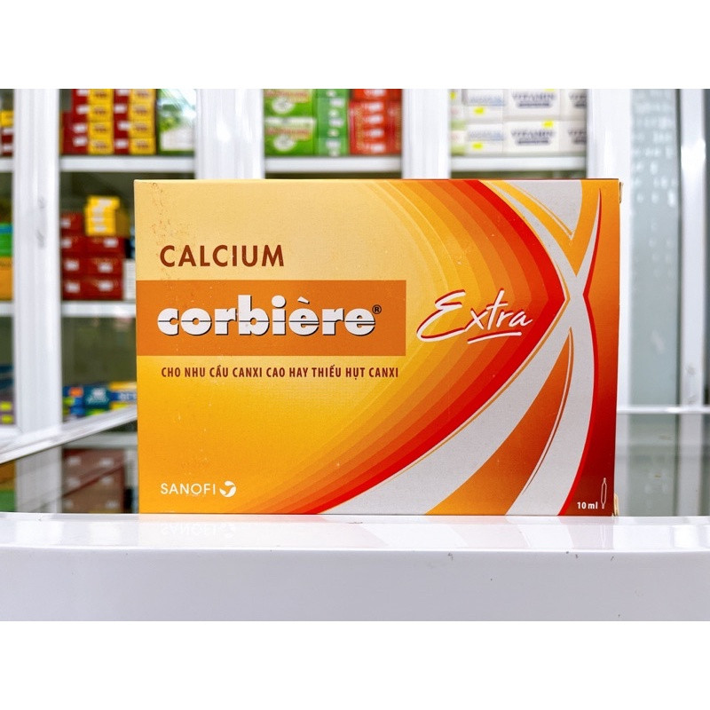 ✅[Chính hãng] Calcium Corbiere Extra cho nhu cầu canxi hay thiếu hụt canxi (Hộp 30 ống)