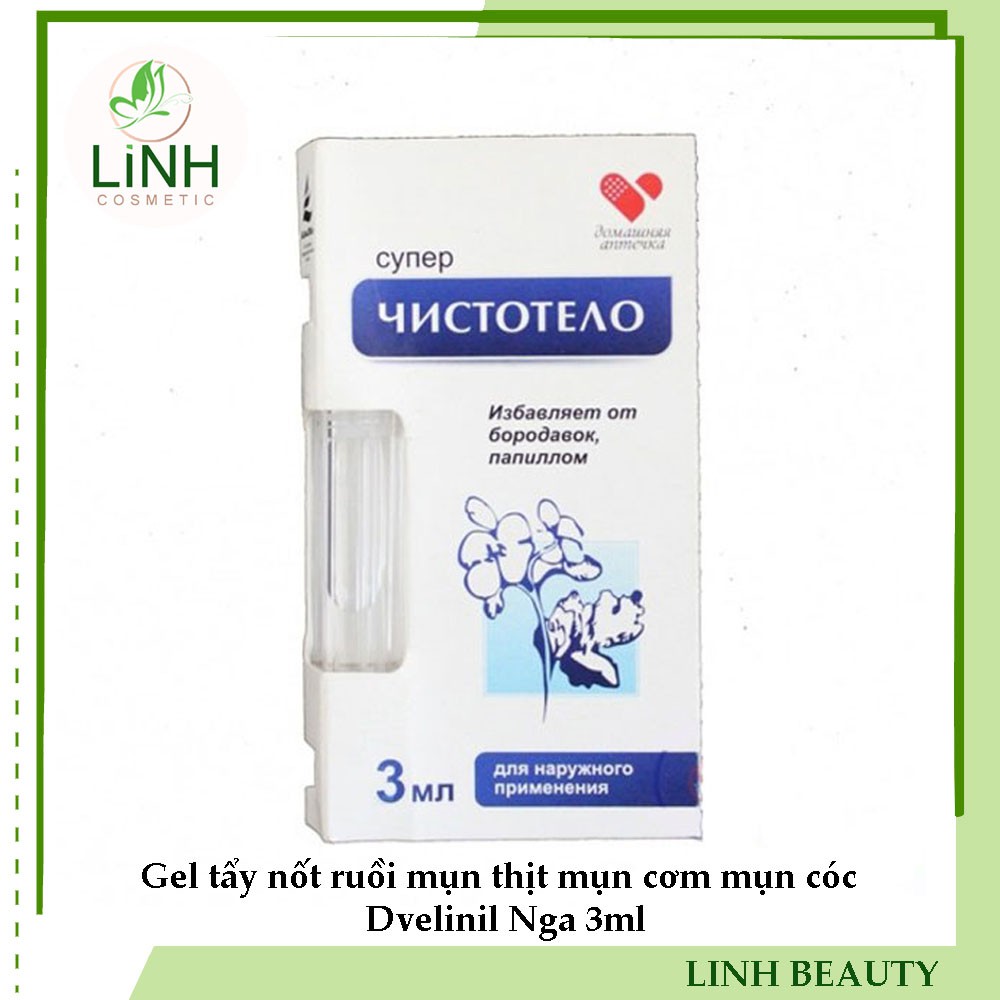 Gel Tẩy Nốt Ruồi Mụn Thịt Mụn Cơm Mụn Cóc Dvelinil Nga 3Ml Sản Phẩm Đa Dạng Về Mẫu Mã Kích Cỡ Chất Lượng Đảm Bảo Cam Kết Hàng Giống Với Mô Tả