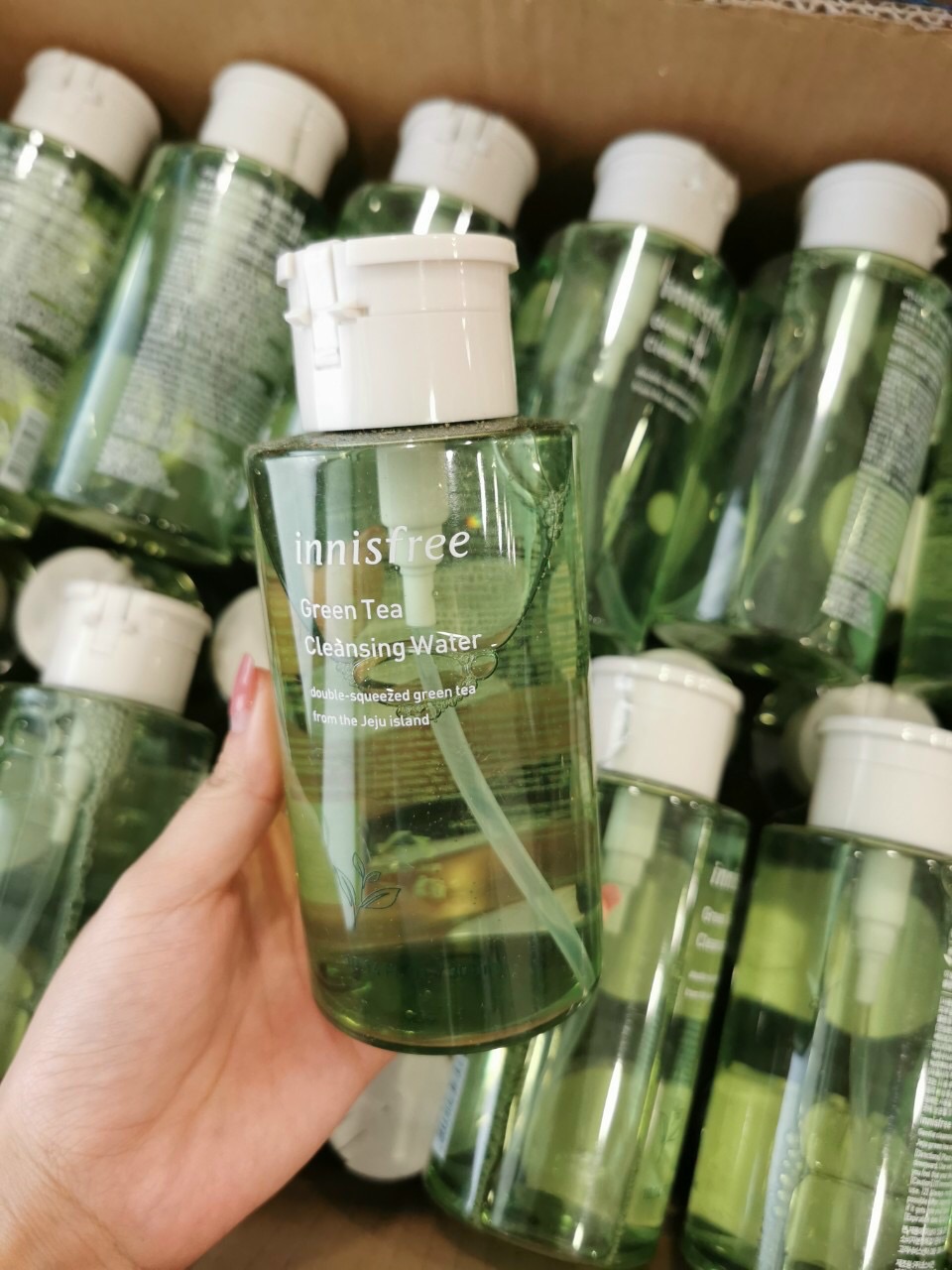 [Hcm]Nước Tẩy Trang Cho Da Dầu Mụn Innisfree Green Tea Cleansing Water 300Ml