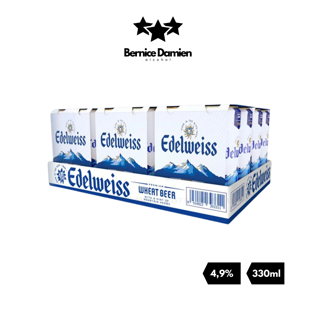 [Thùng] Bia Edelweiss độ cồn 49% 330ml Thùng 24 lon Đậm Vị - Có ship Hỏa Tốc