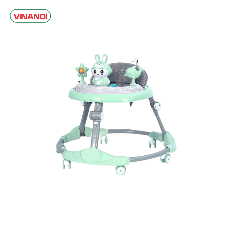 Xe tập đi cho bé - Xe tập đi có bàn ăn dặm khung xe chắc chắn kèm đồ chơi và nhạc cho bé - XTD616