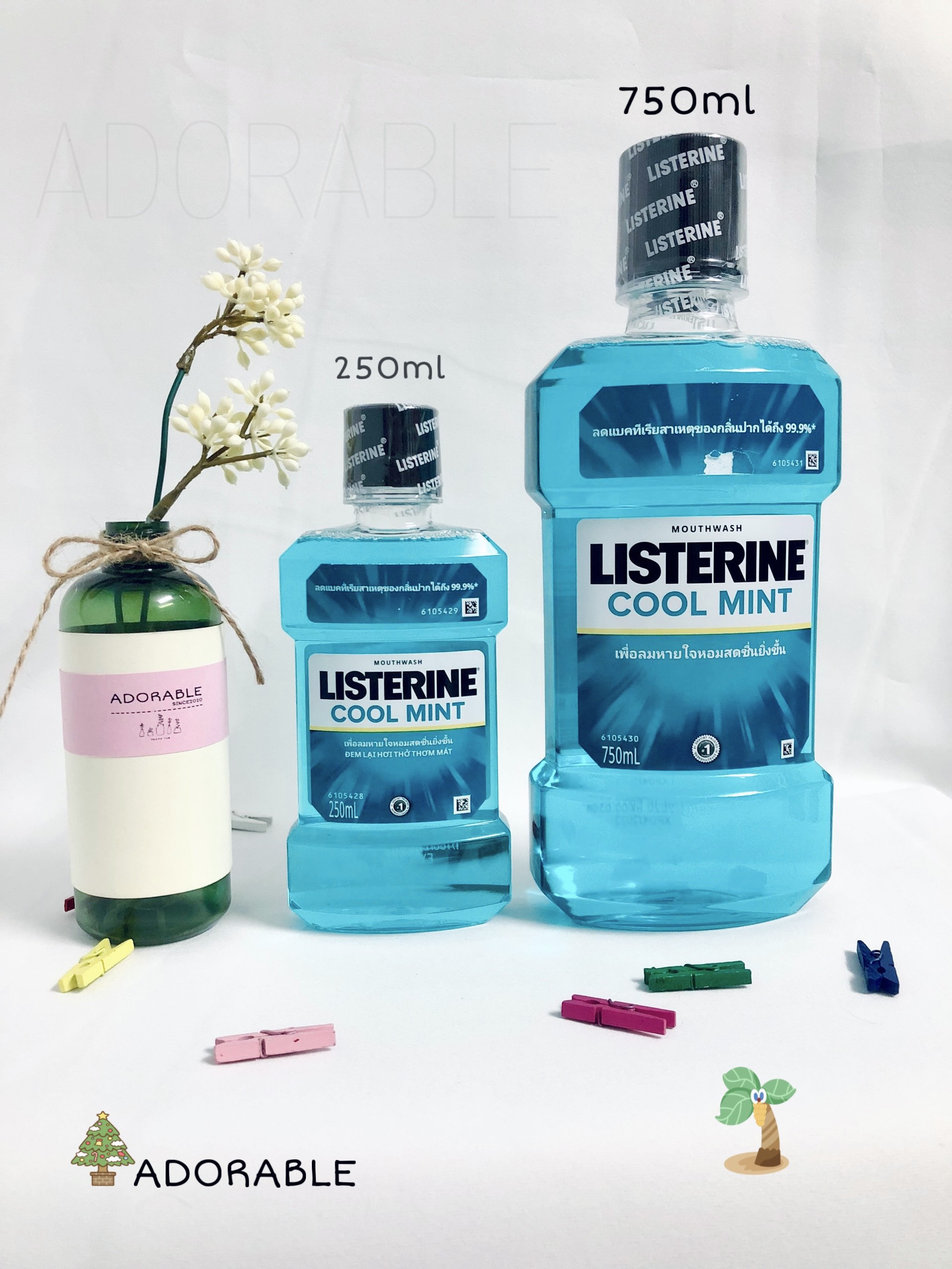 [Hcm]Combo 2 Chai Nước Súc Miệng Listerine Thái Lan 750Ml+250Ml