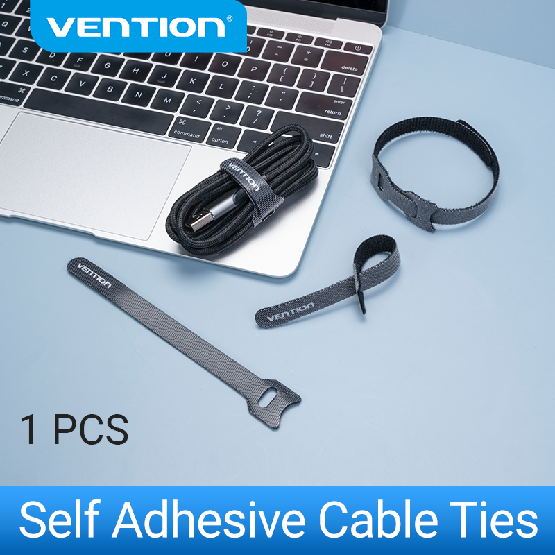 Vention cable organiser Self Adhesive Cable Tie Nylon Cable management belt For Earphone USB HDMI Au